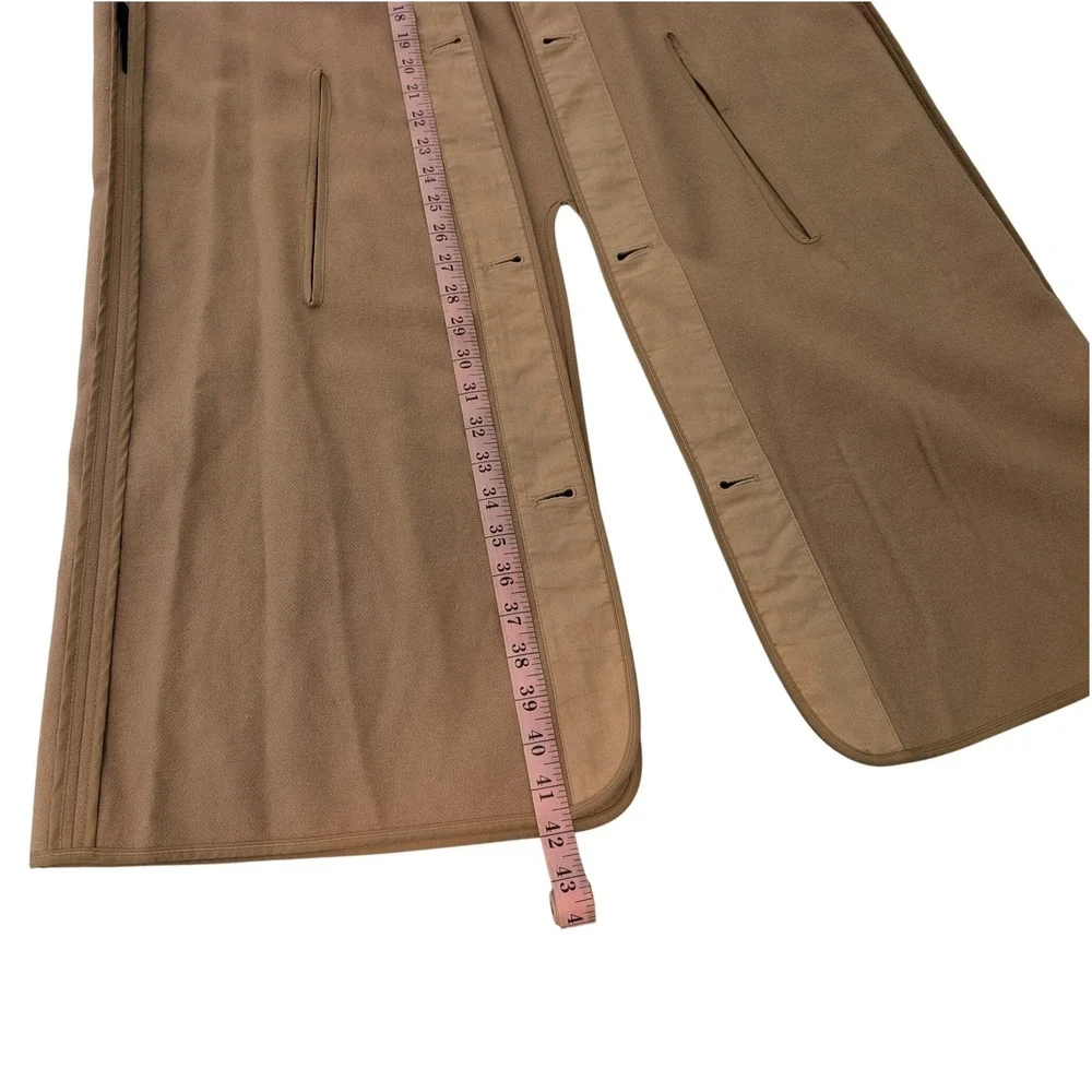 Burberrys Vintage 100% Wool Trench Coat Liner Camel Tan Replacement Women 23x42 - Picture 4 of 9